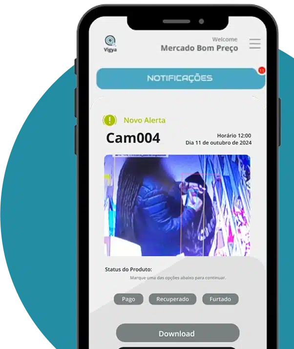 Dashboard de alertas inteligentes para detecção de furtos